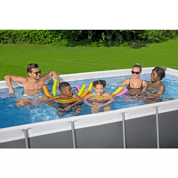 Каркасный бассейн Bestway 56441 BW, Power Steel 404х201х100см, 6478л, фильтр-насос, лестница фото 1